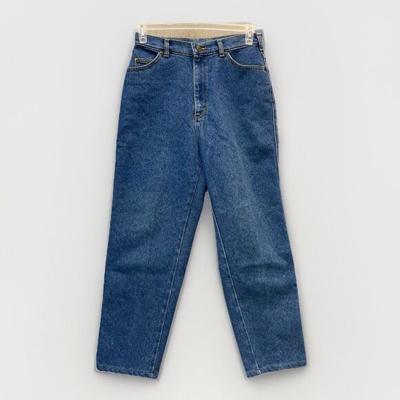 VTG LL Bean Jeans Women’s 12 M Straight Leg Cotton USA Made Freeport Maine - Picture 1 of 15